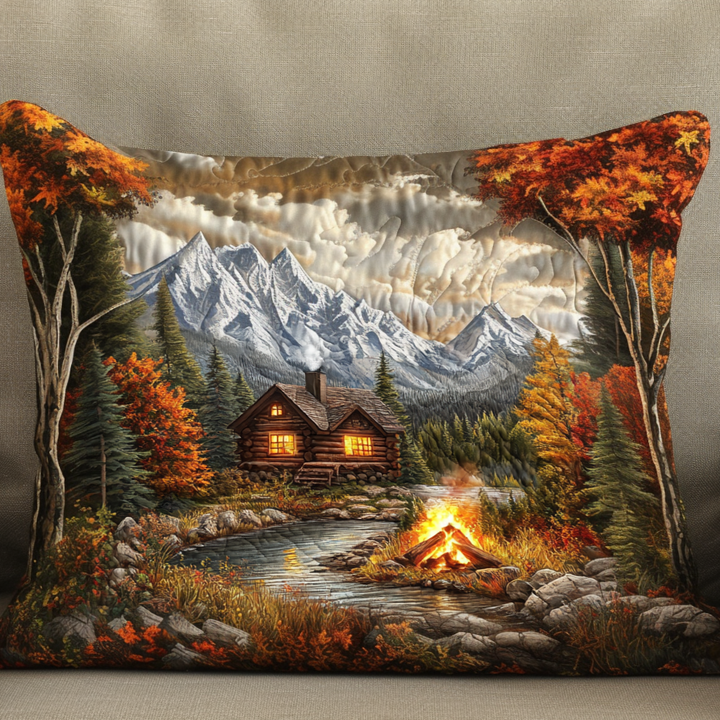 Housse de Coussin Matelassée Cabin Camfire Mountains NCU0NT6653