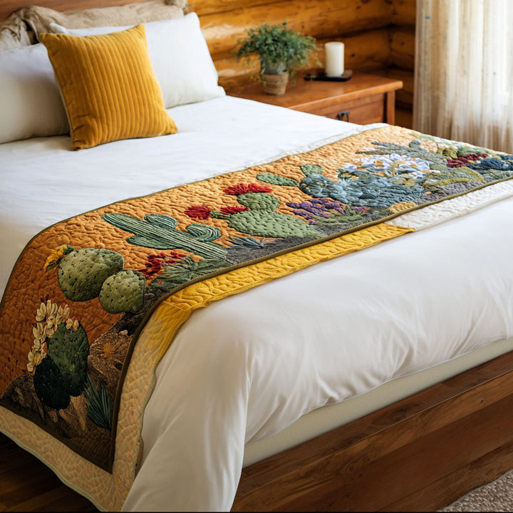 Couverture de Lit Matelassée Cactus