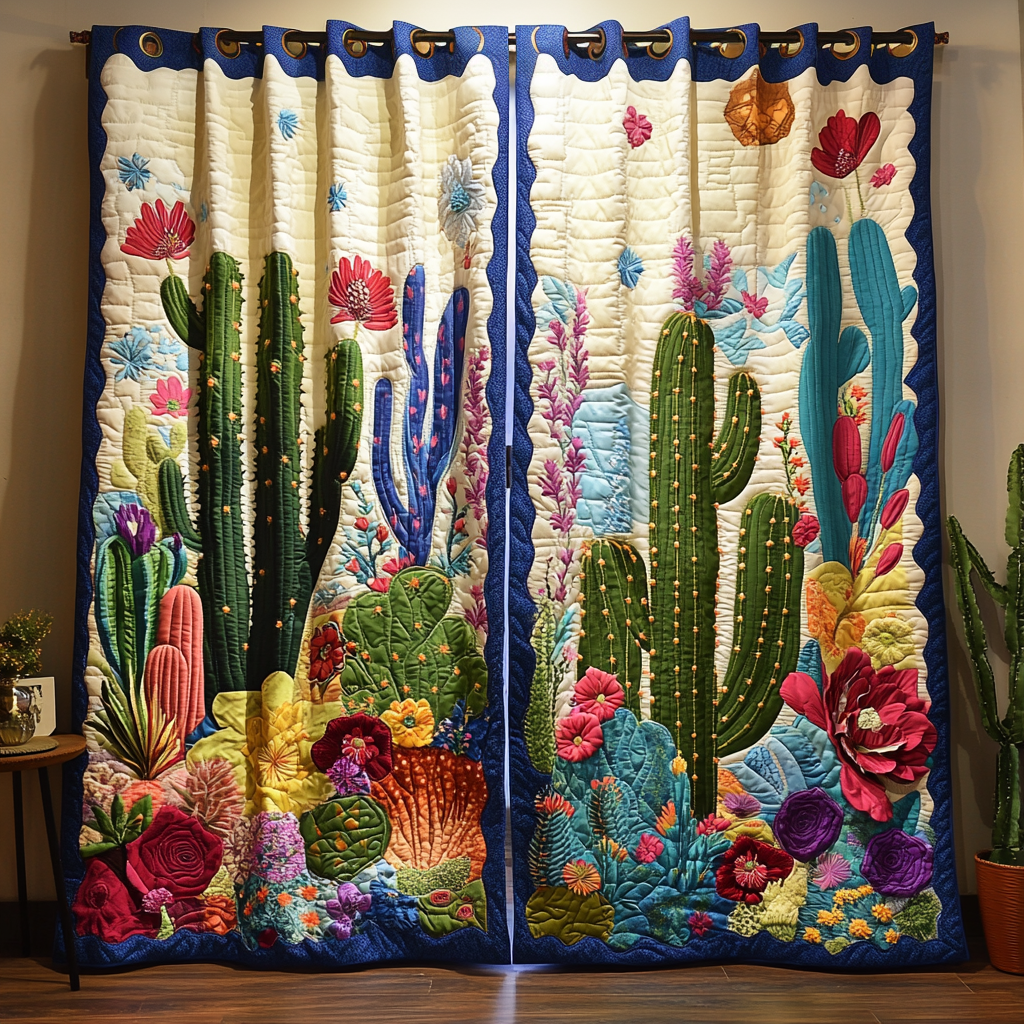Rideaux Matelassés Cactus Bloom NCU0DK10953