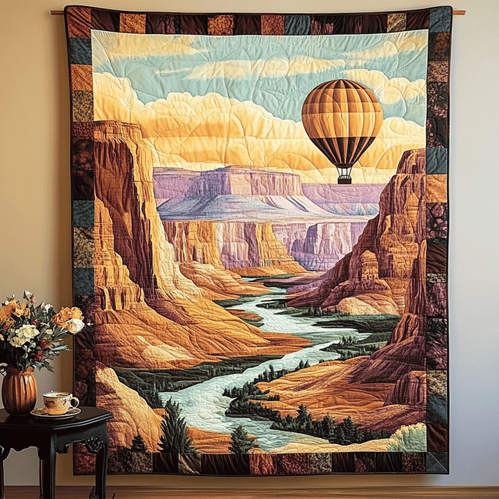 Art mural matelassé Crête du Canyon à l’Aube NCU0TL982