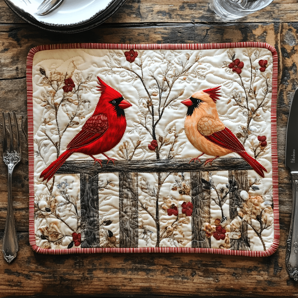 Napperon Matelassé Majesté Cardinal NCU0DV1545