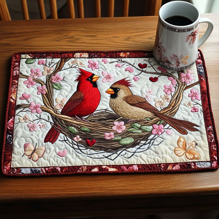 Placemats Matelassés Cardinals en Fleurs NCU0NT2970