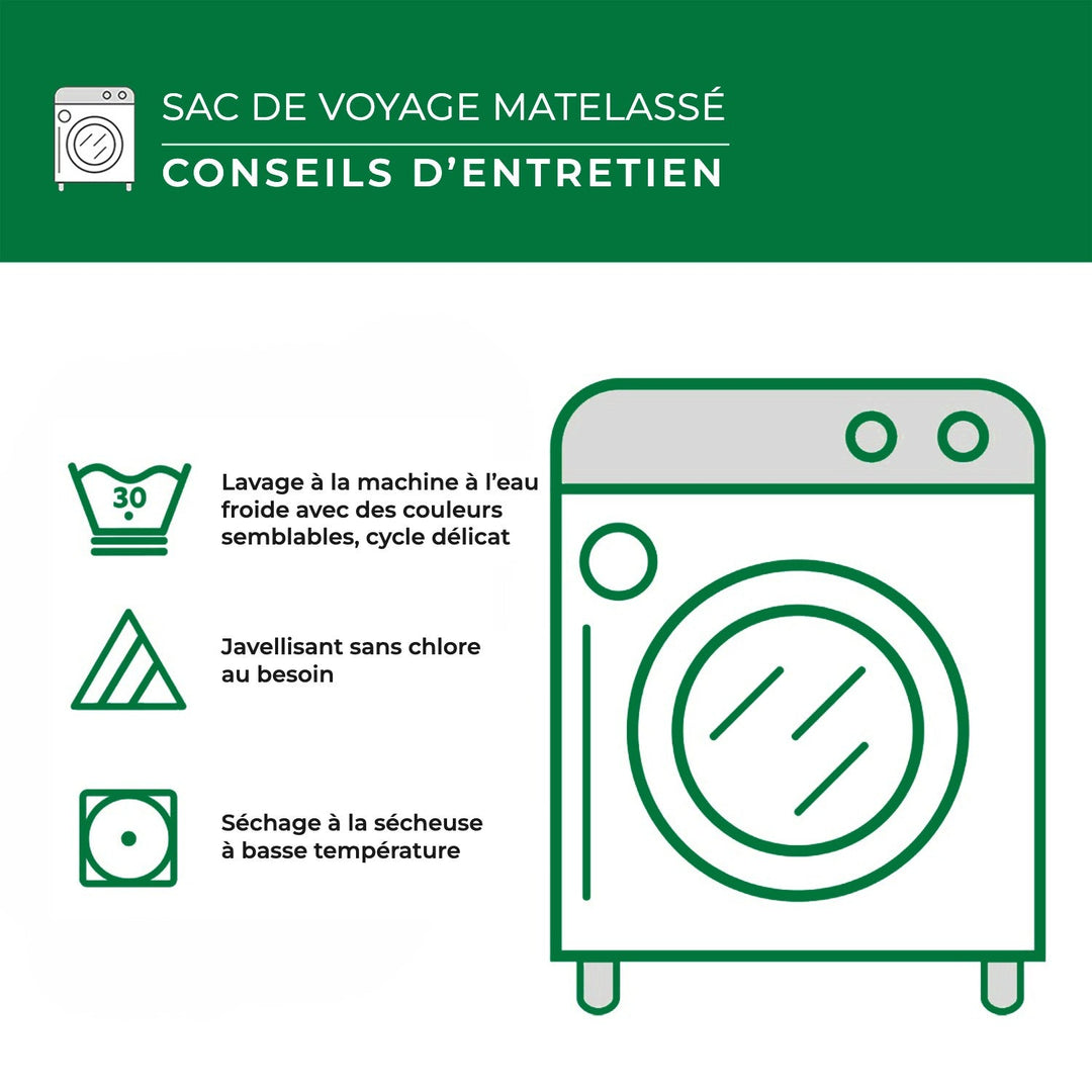Sac de voyage matelassé Petal Serenade