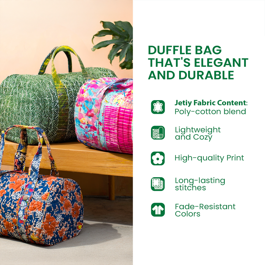 Sac de voyage matelassé Blooming Grace
