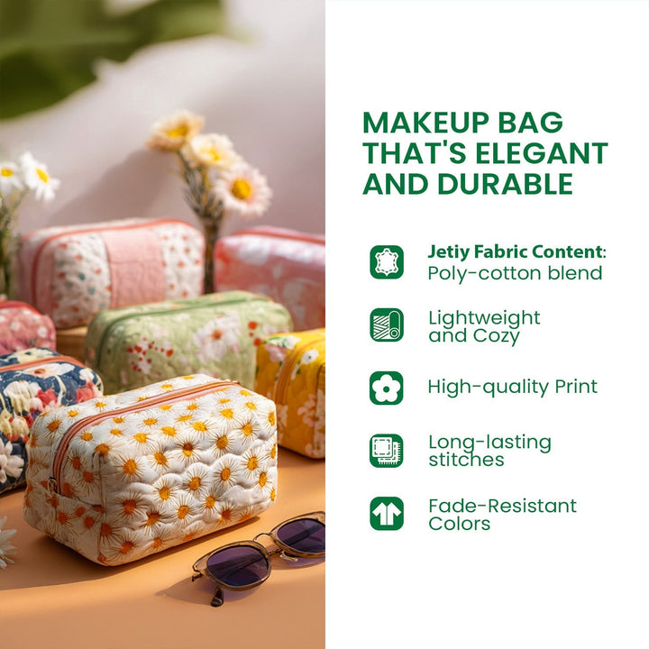 Trousse de Maquillage Matelassée Éclatante