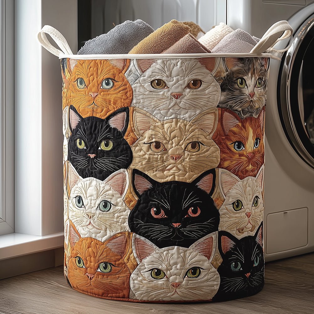 Panier à Linge Matelassé Cat Tails NCU0TH3110