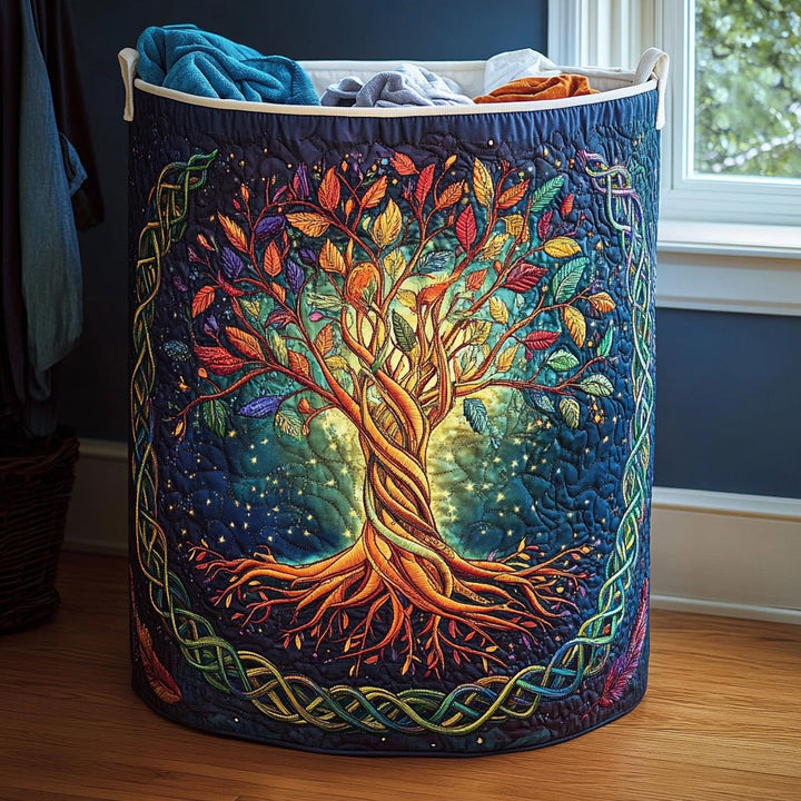 Panier à Linge Matelassé Arbre de Vie NCU0QN023
