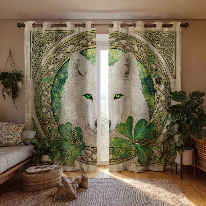 Rideaux Matelassés Gardien Loup Celtique NCU0HH1589
