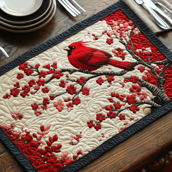 Set de Sous-plat Matelassé Cardinal Cerise NCU0DV1127