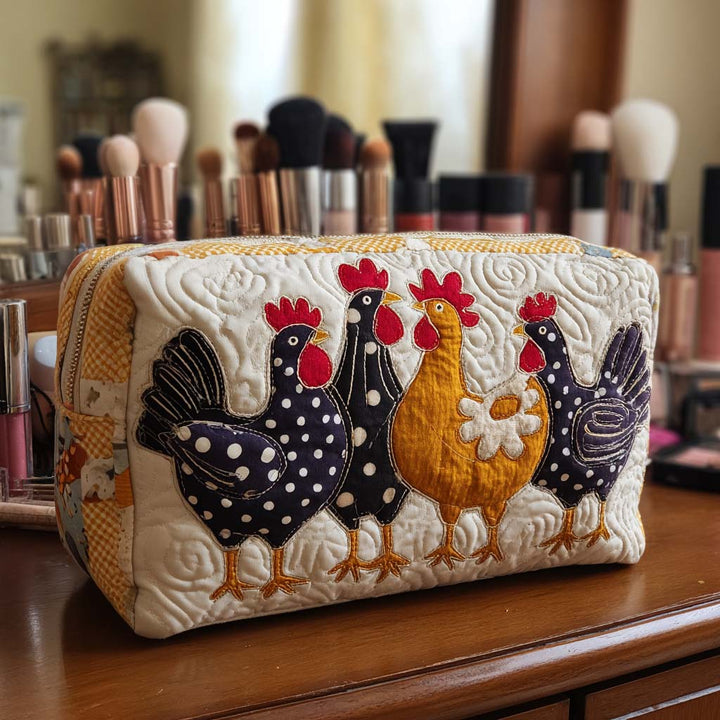 Trousse de Maquillage Matelassée Poulet Bliss