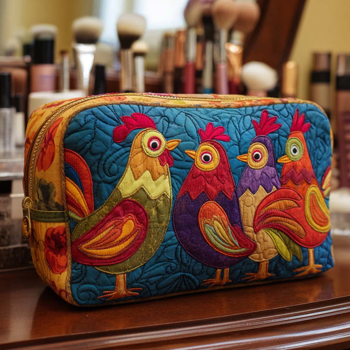 Trousse de Maquillage Matelassée Poulet
