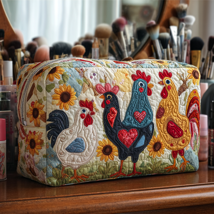 Trousse de Maquillage Matelassée Chicken Grove