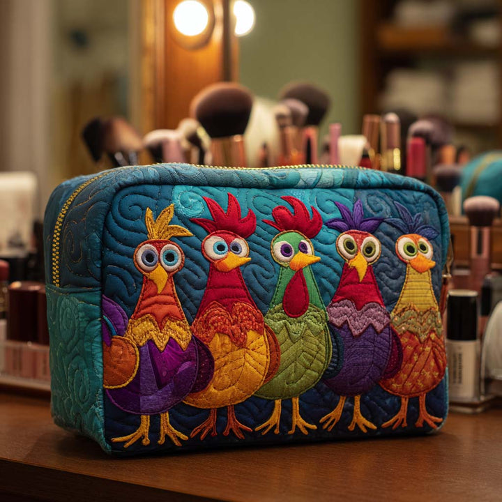 Trousse de Maquillage Matelassée Chicken Love