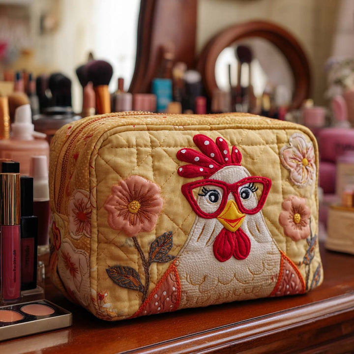 Trousse de maquillage matelassée Chicken Shine