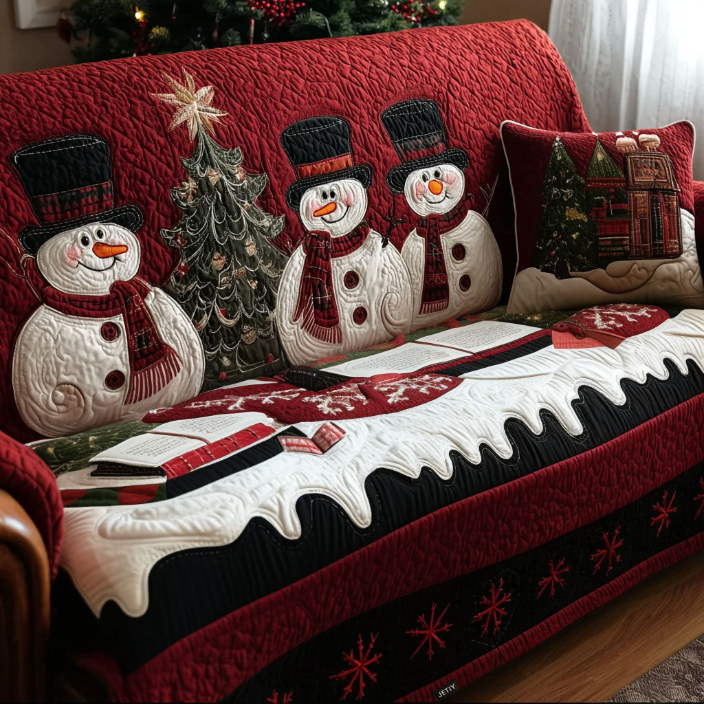 Housse de canapé matelassée Sourires de la veille de Noël