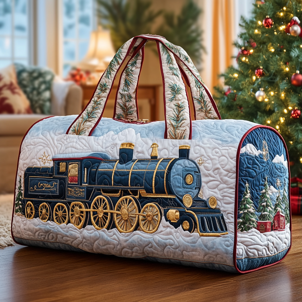 Sac de voyage matelassé Christmas Express