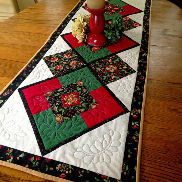 Chemin de Table Matelassé Souhaits de Noël NCU0PT717