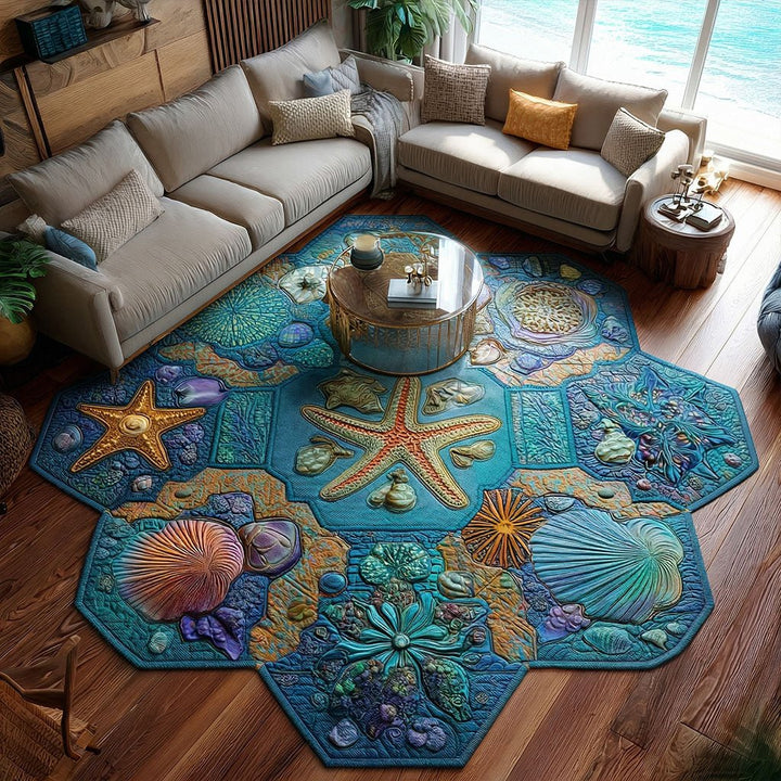 Tapis en forme personnalisée Rayonnement de Récif de Corail NCU0PT11664