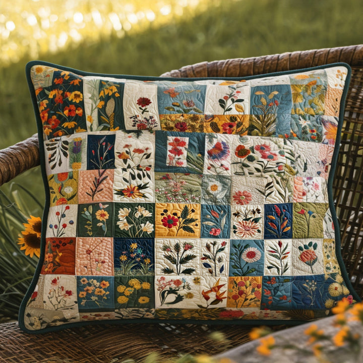 Housse de Coussin Matelassée Bouquet de Pays NCU0PT7003
