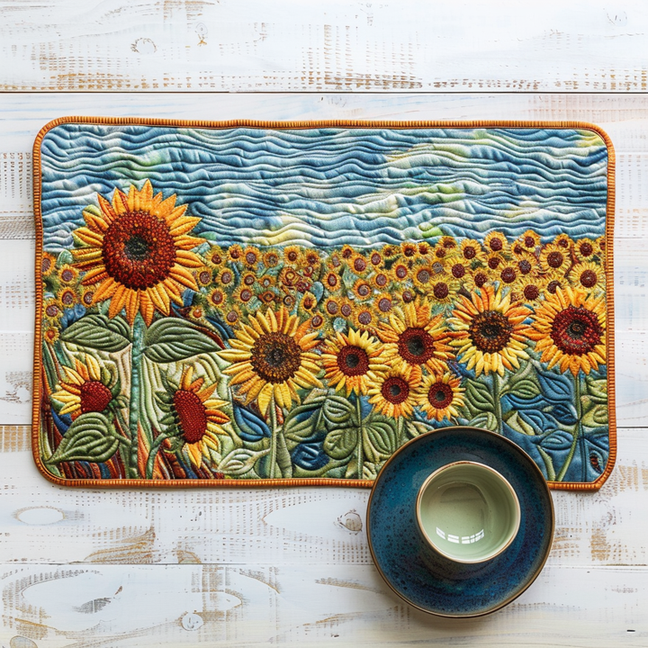 Nappe Matelassée de Tournesols du Pays NCU0TH045