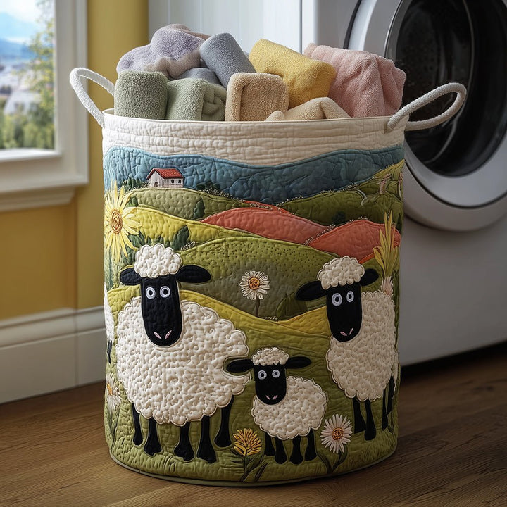 Panier à Linge Matelassé Mouton Douillet NCU0TH3024