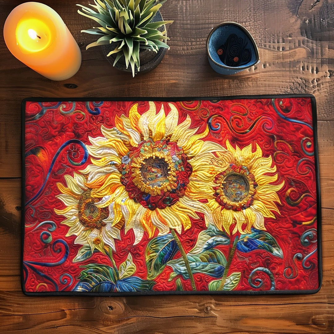 Nappe Matelassée Tournesol Écarlate NCU0TL460
