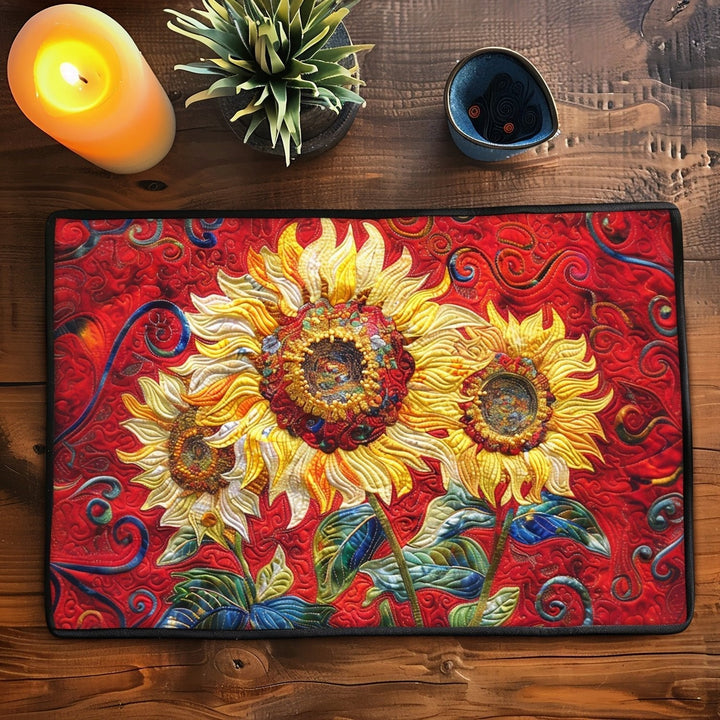 Nappe Matelassée Tournesol Écarlate NCU0TL460