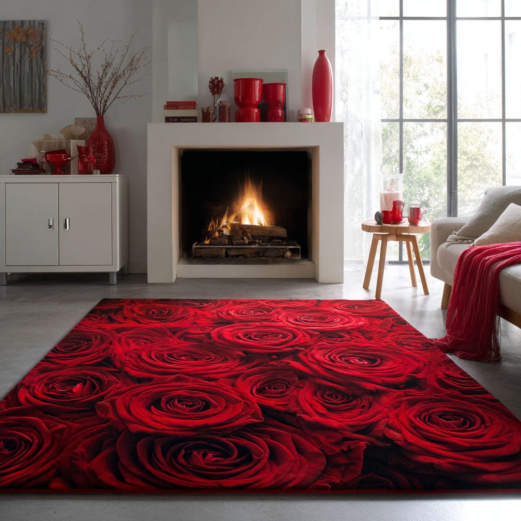 Tapis d'aire Crimson Bloom NCU0DK11792