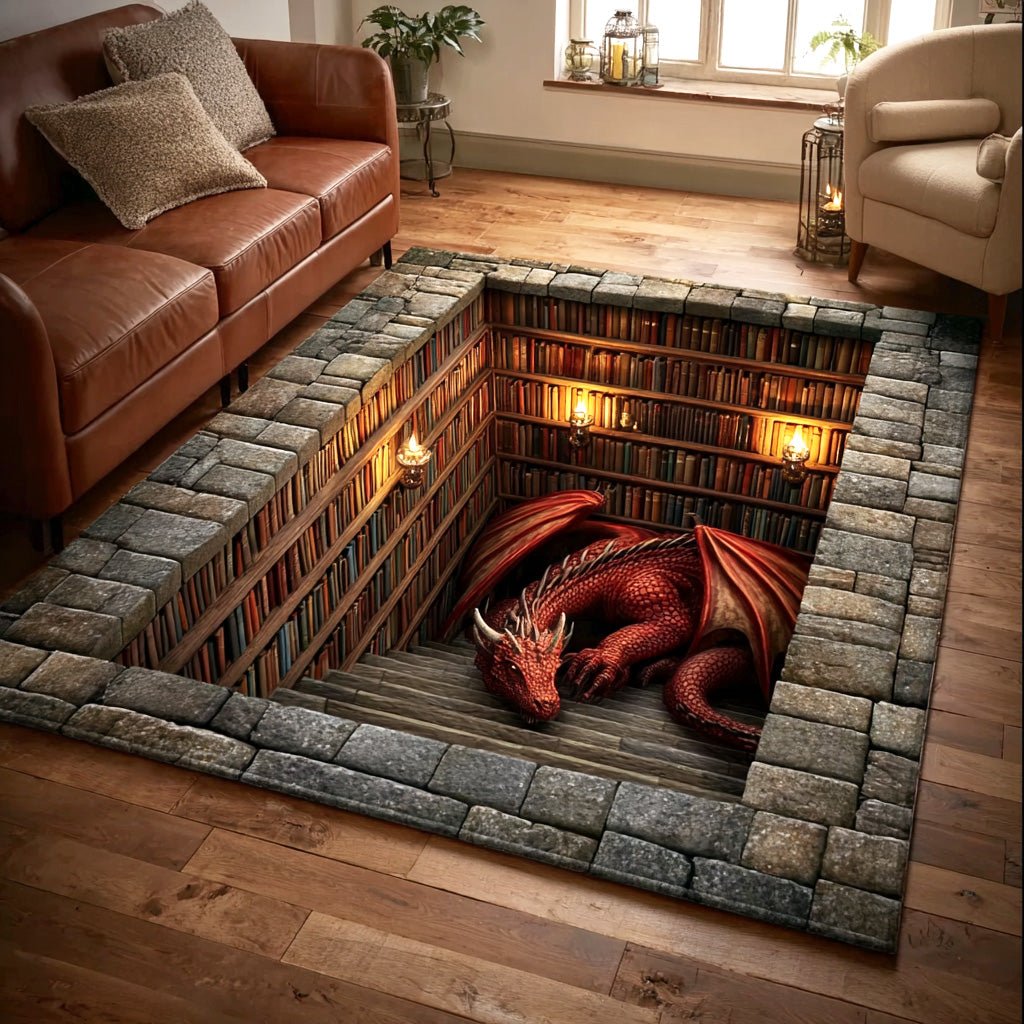 Tapis d'aire Dragon Pourpre NCU0TV1723