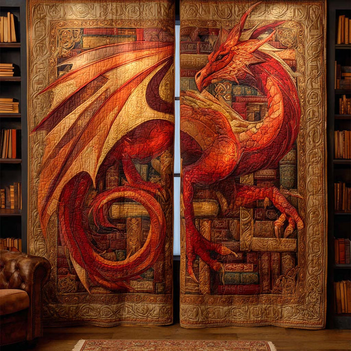 Rideaux Matelassés Gardiens de Flamme Crimsone NCU0XD2177