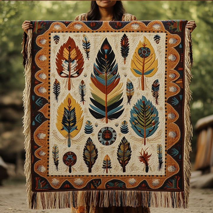 Couverture en Tissage de Rythmes Culturels