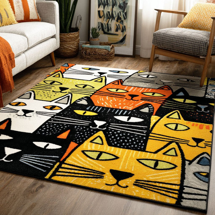 Tapis d'aire Curieux Whiskers NCU0TD2357