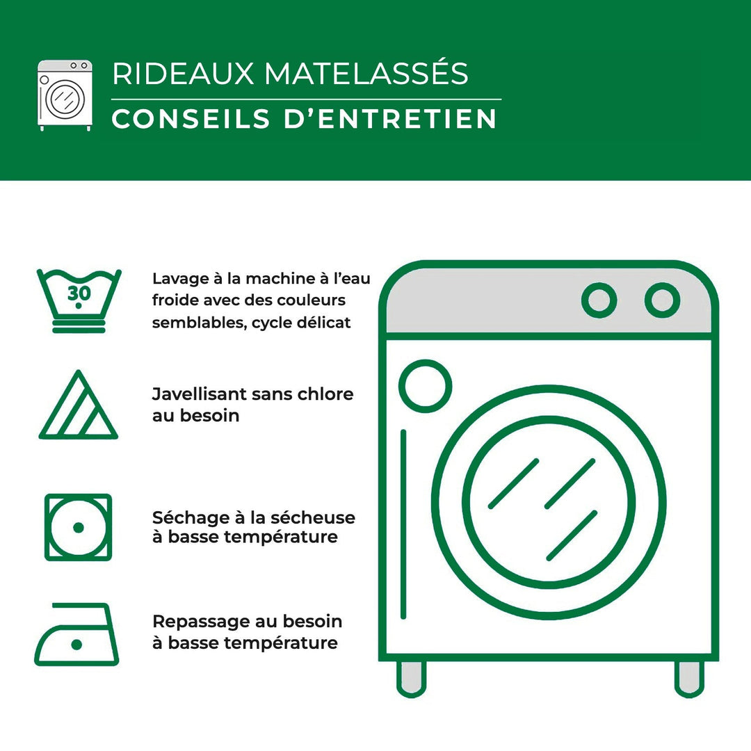 Rideaux Matelassés Cactus Teal Meadow NCU0HH1484