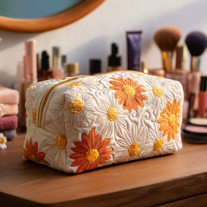 Trousse de Maquillage Matelassée Daisy Charm