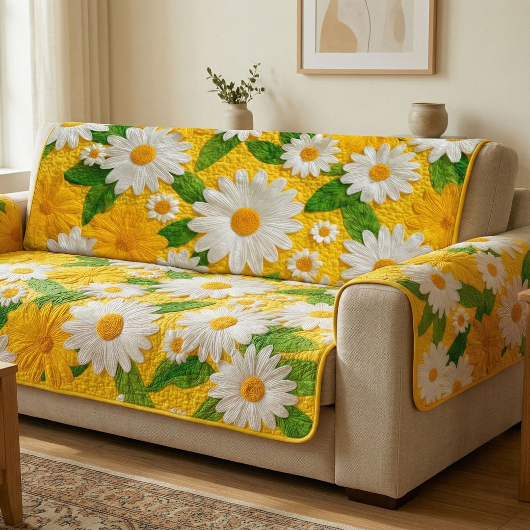 Housse de canapé matelassée Daisy Charm