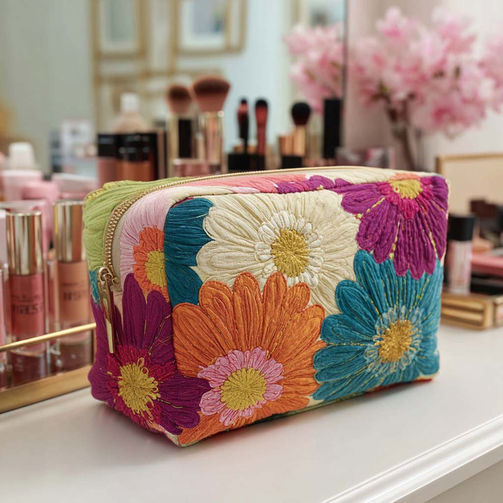 Trousse de Maquillage Matelassée Daisy Glow