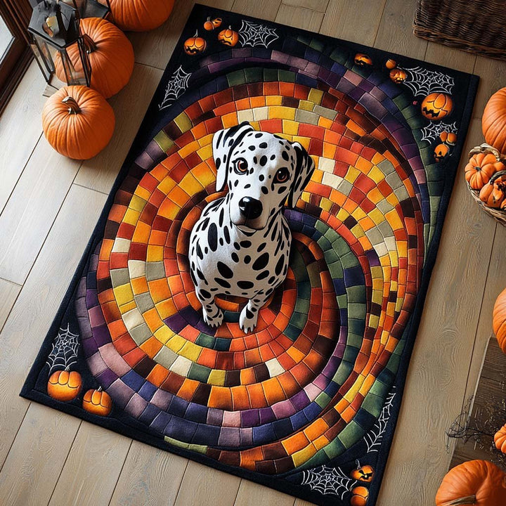 Tapis de zone en spirale citrouille dalmatien NCU0XD752