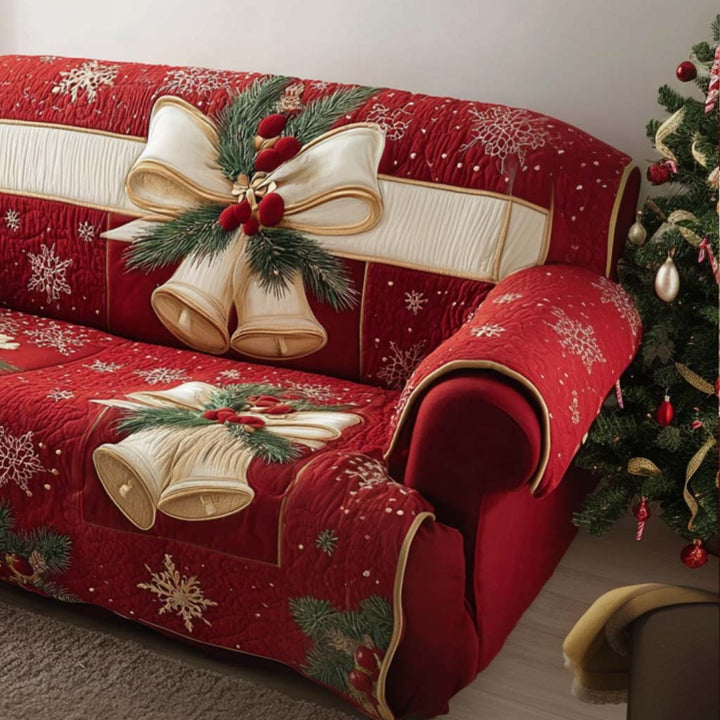 Housse de canapé matelassée de Noël