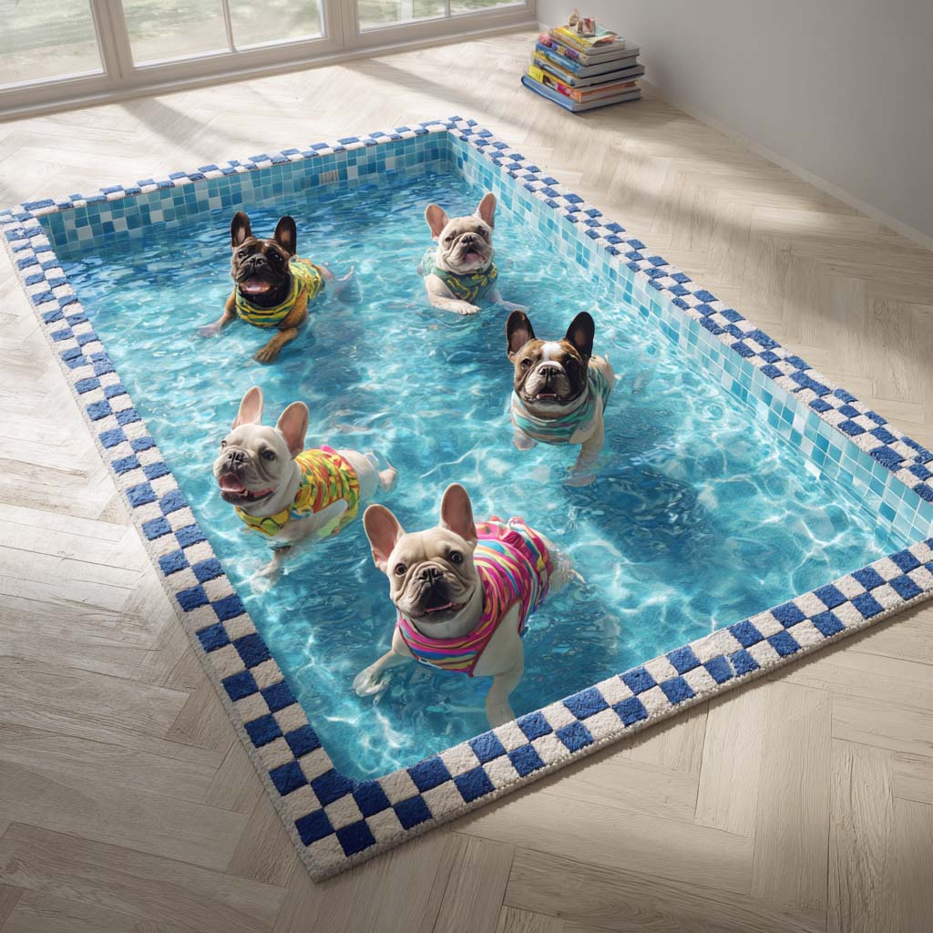 Tapis d'Area Frenchies Plongée Profonde NCU0HH1922