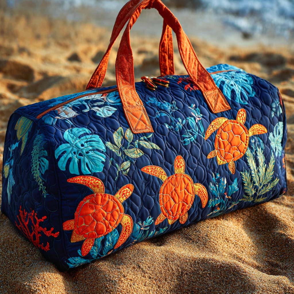 Sac de voyage matelassé bleu profond