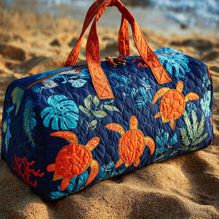 Sac de voyage matelassé bleu profond