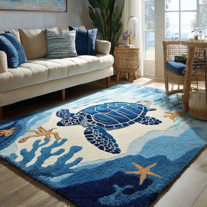 Tapis de zone Tortue Bleu Profond NCU0PT9300