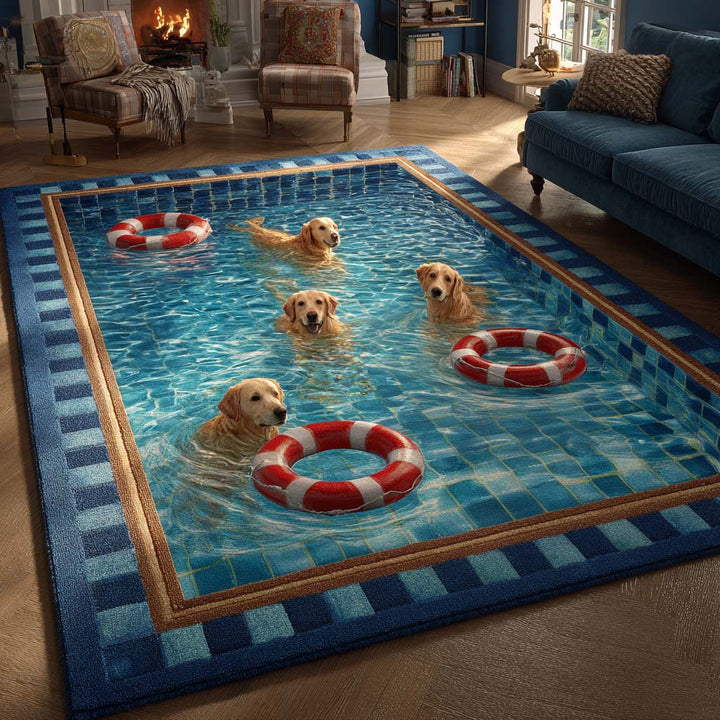 Tapis de zone Golden Retriever Profond NCU0HH1927