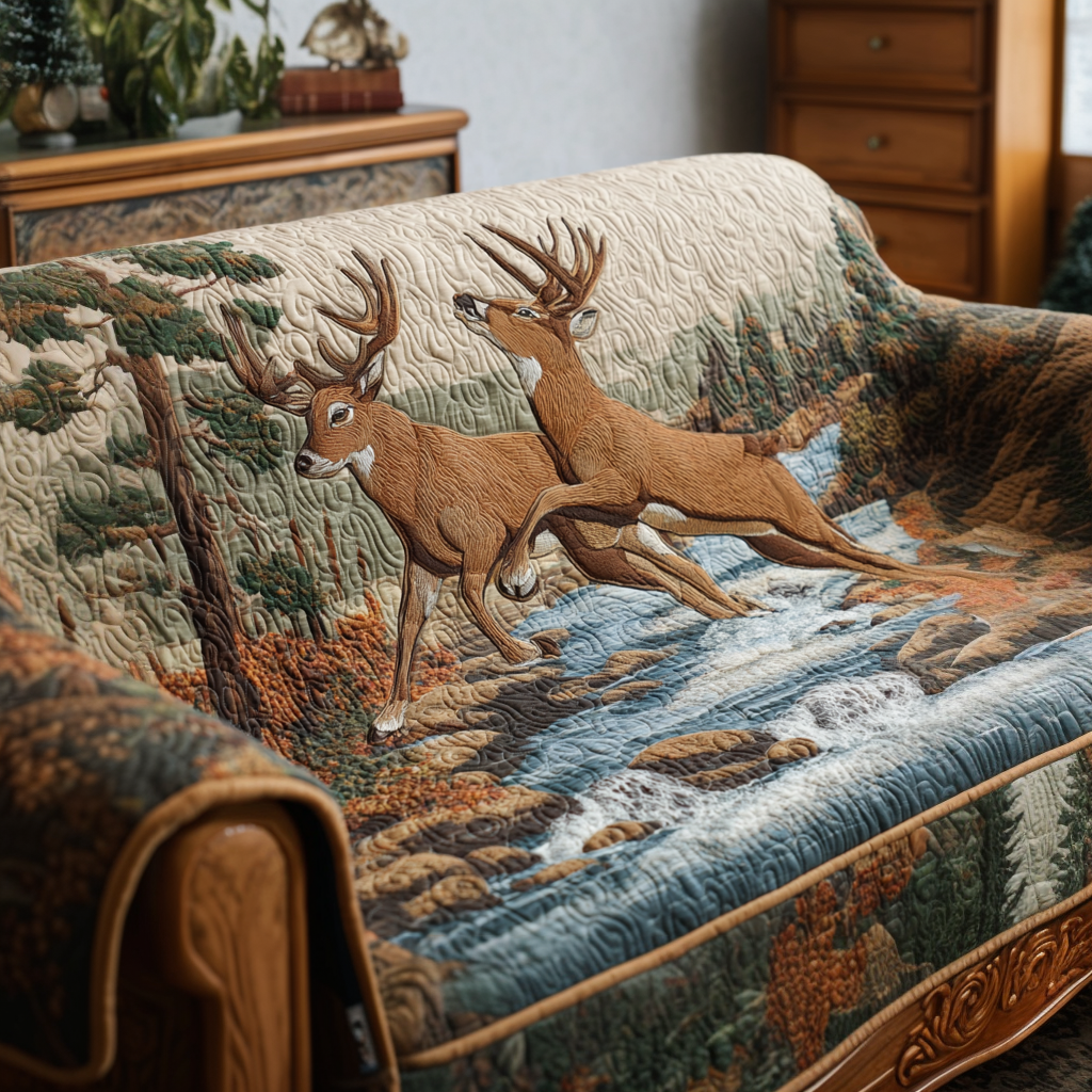 Housse de Canapé Matelassée Cerf