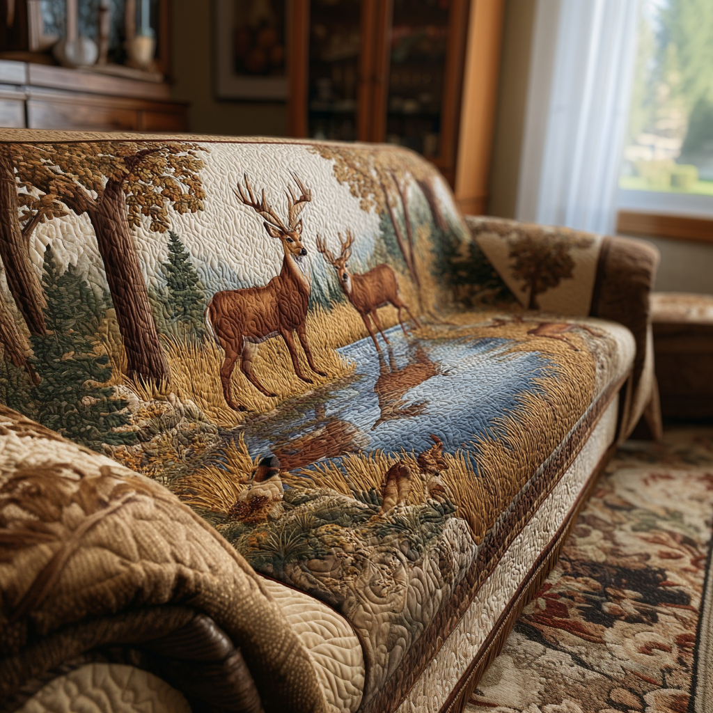 Housse de Canapé Matelassée Cerf