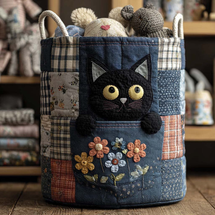 Panier à Linge Matelassé Denim Kitty NCU0NNT1840