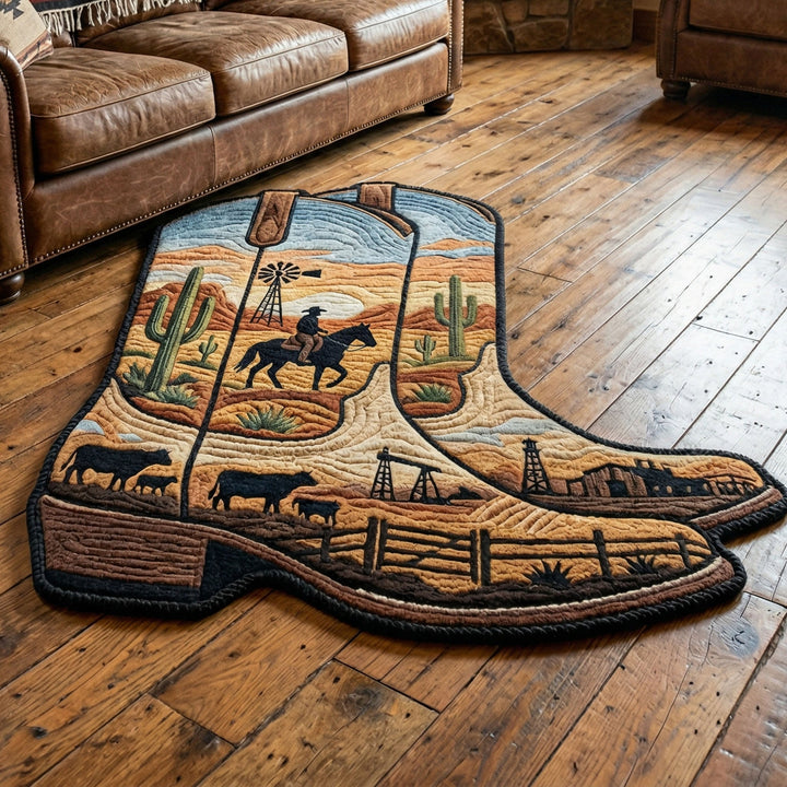 Tapis de forme personnalisée Desert Bloom NCU0NT12663