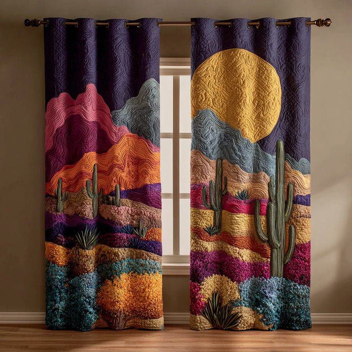 Rideaux Matelassés Cactus du Désert NCU0HH1485
