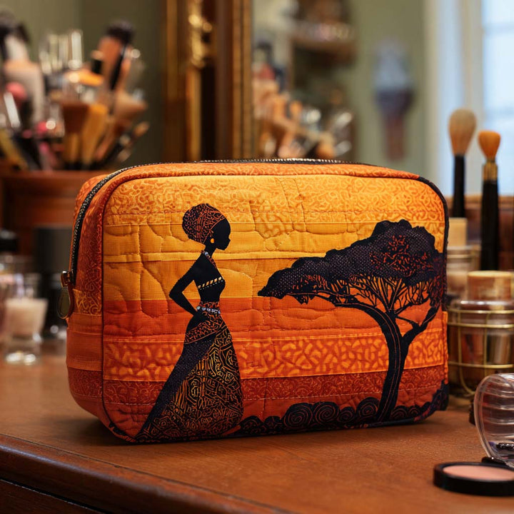 Trousse de Maquillage Matelassée Muse du Désert