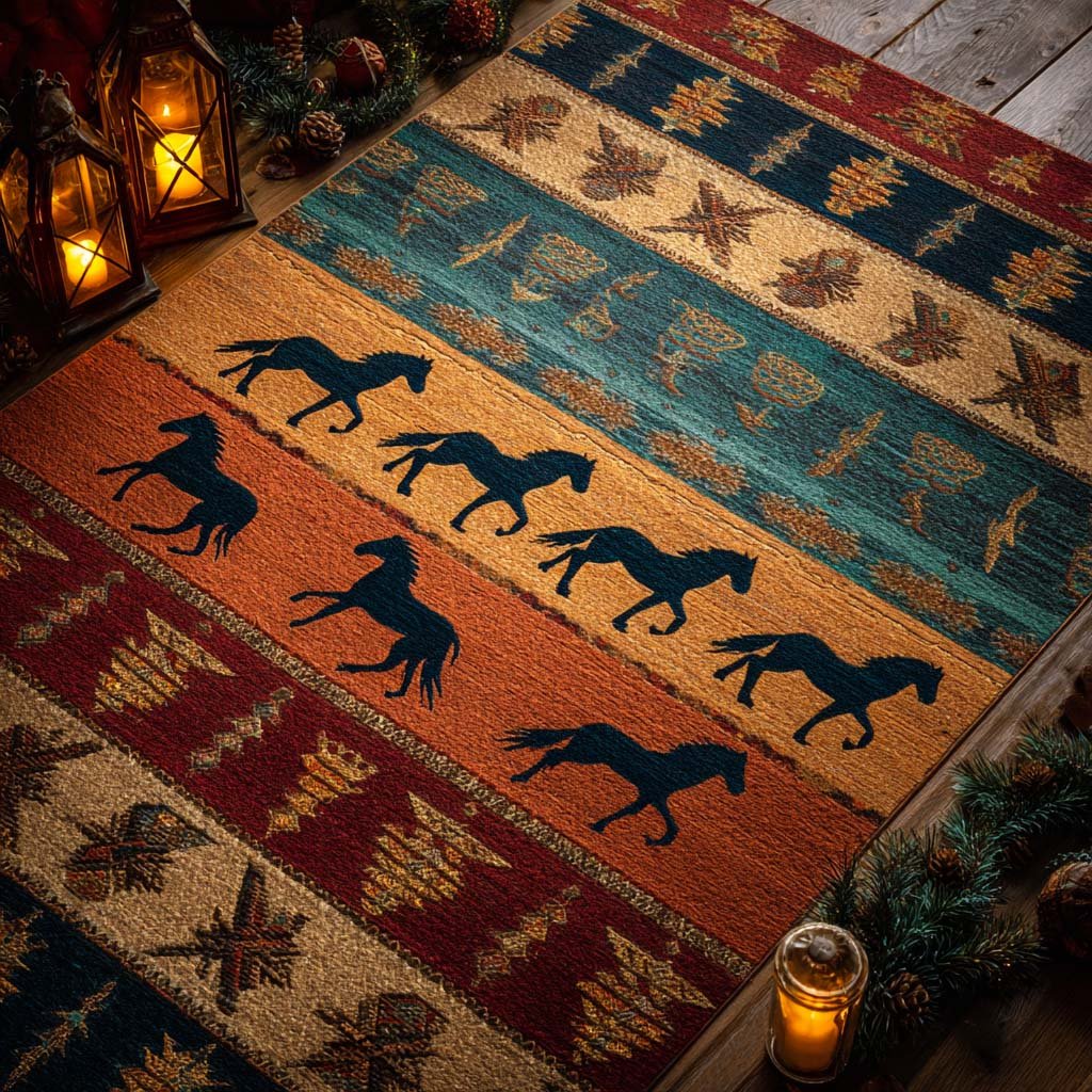 Tapis de zone Desert Mustang Trail NCU0XD1844